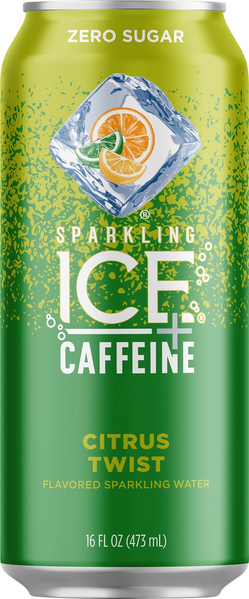 slide 1 of 9, Sparkling ICE + Caffeine Citrus Twist Sparkling Water 16 fl oz, 16 fl oz