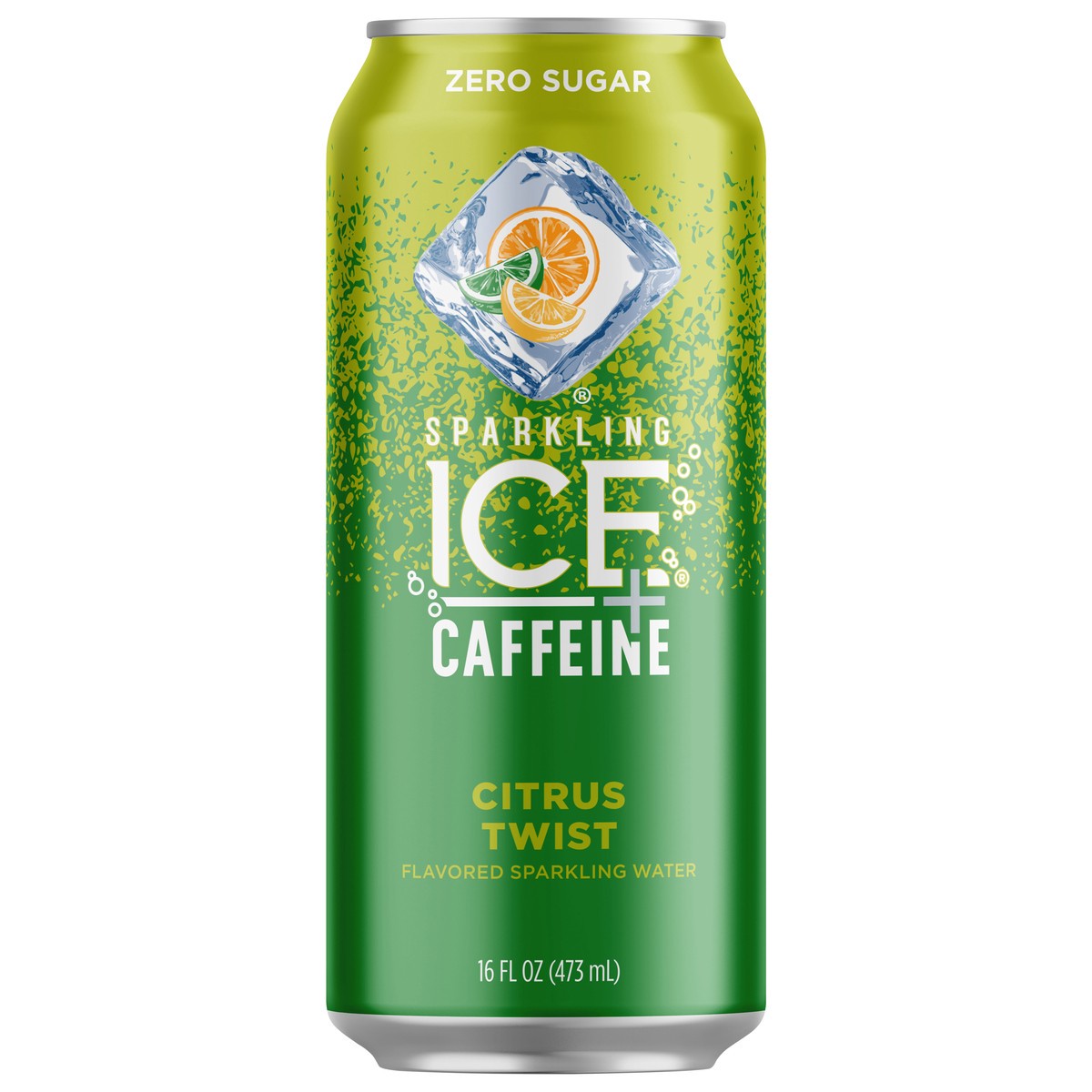 slide 1 of 9, Sparkling Ice +Caffeine Citrus Twist 16oz Can, 16 fl oz