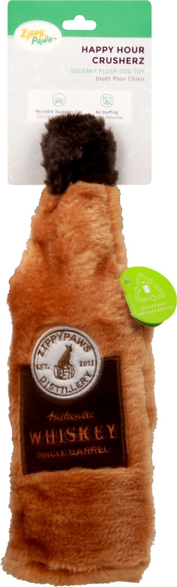 slide 4 of 11, Zippy Paws Happy Hour Crusherz Squeaky Plush Dog Toy 1 ea, 1 ct