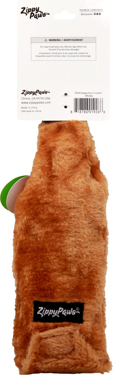 slide 2 of 11, Zippy Paws Happy Hour Crusherz Squeaky Plush Dog Toy 1 ea, 1 ct
