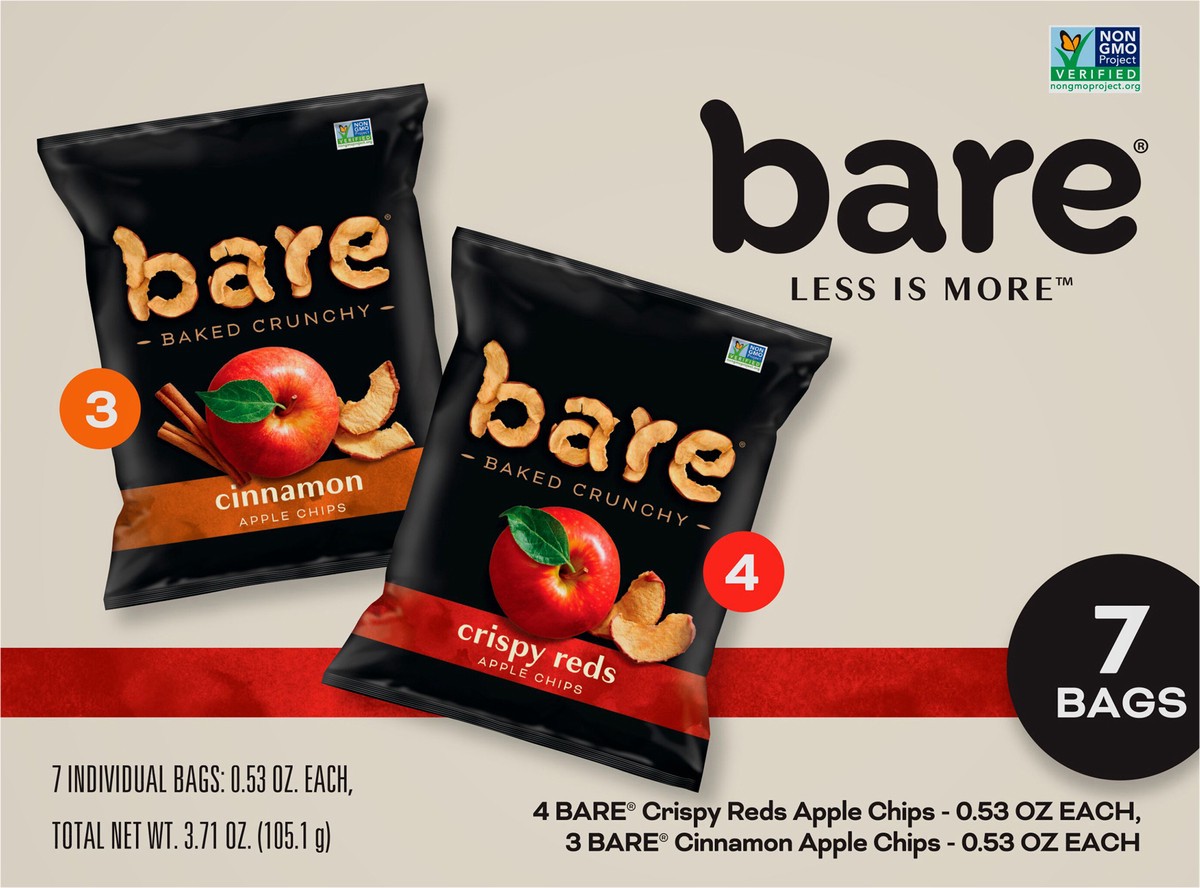 slide 4 of 9, Bare Apple Chips, 7 ct