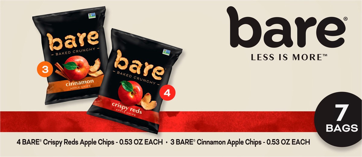 slide 5 of 9, Bare Apple Chips, 7 ct