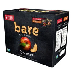 Bare Apple Chips, Fuji Red And Cinnamon Snack Pack