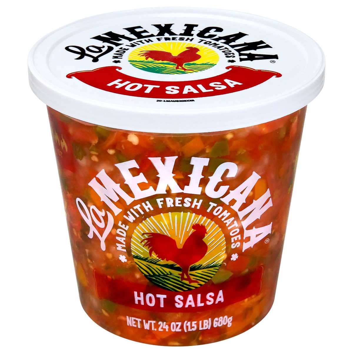 slide 1 of 9, La Mexicana Hot Salsa 24oz, 24 oz