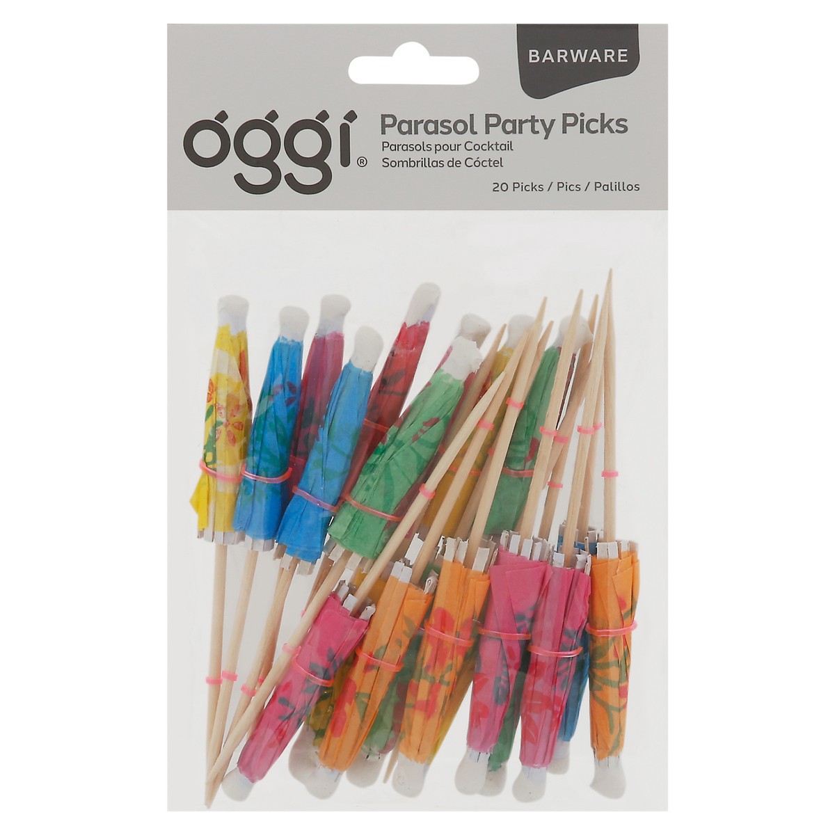 slide 9 of 9, Oggi Cocktail Picks, 20 ct