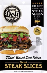 Unreal Deli STEAK SLICES - Plant Based Deli Meat - SLICES