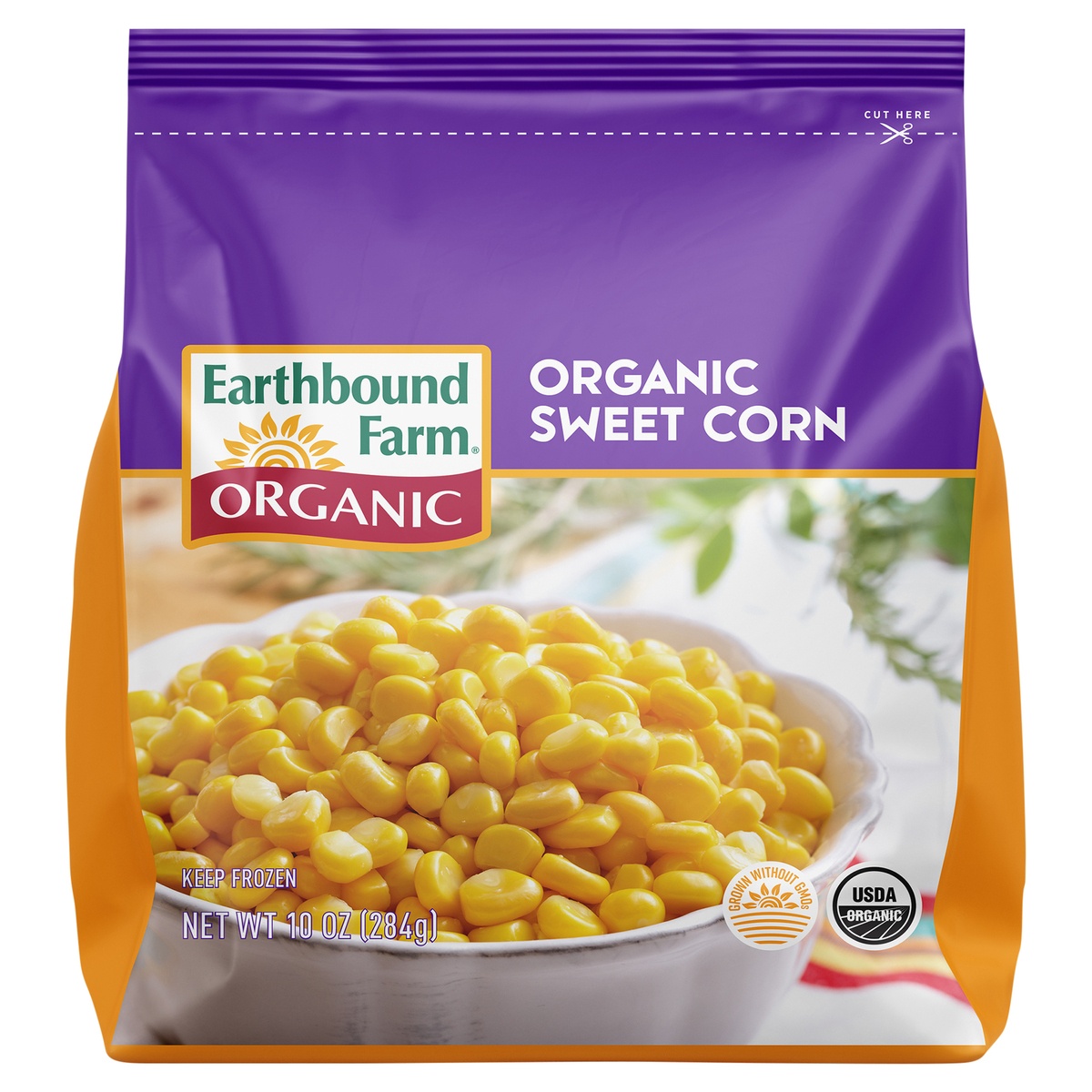 slide 1 of 1, Earthbound Farm Organic Sweet Corn, 10 oz