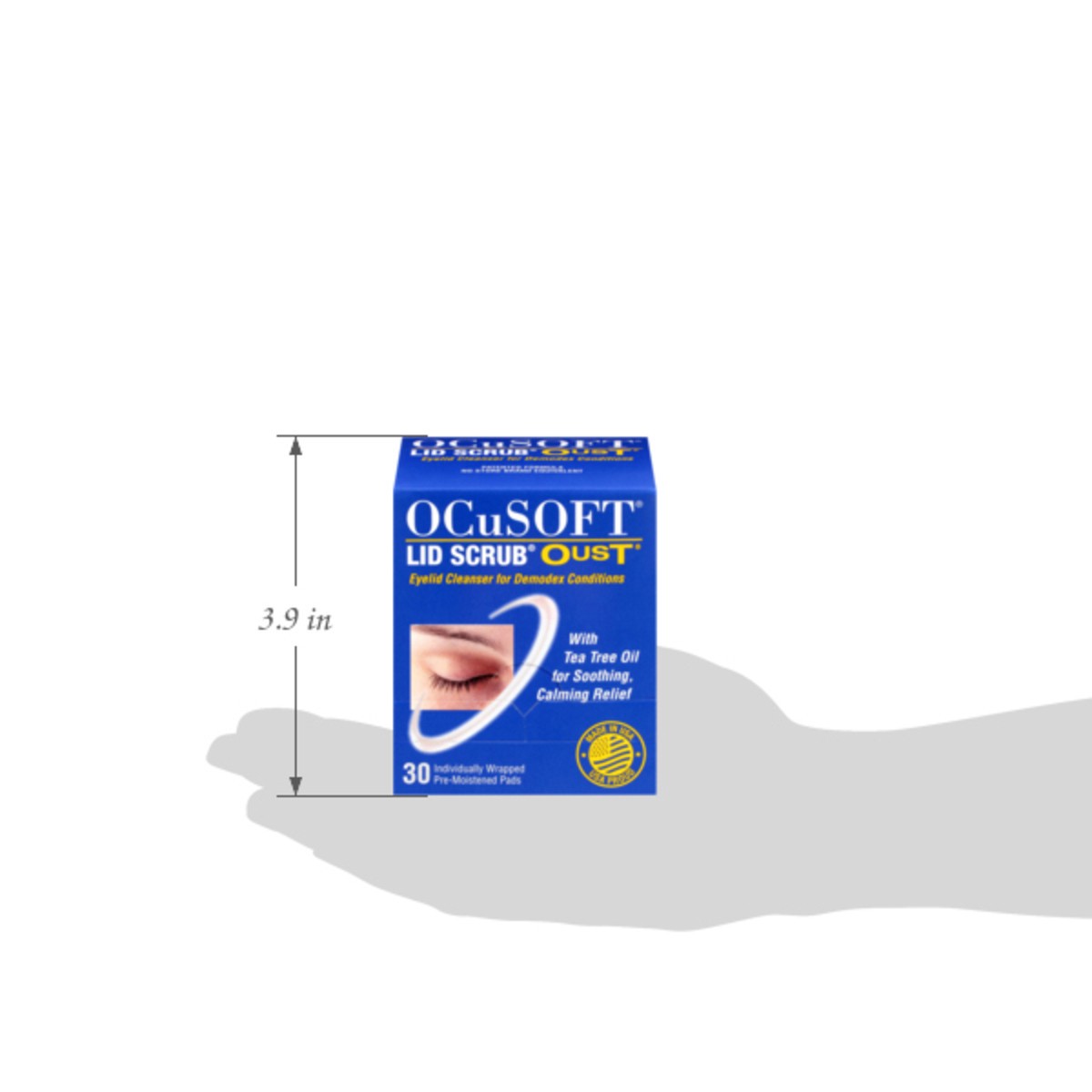 slide 12 of 13, OCuSOFT Lid Scrub Oust Pads Eyelid Cleanser 30 Each, 1 ct