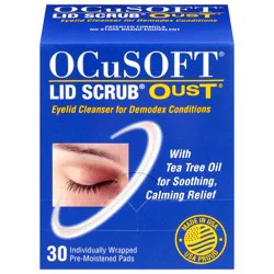 OcuSoft Lid Scrub Oust Pads Eyelid Cleanser - 30 Each