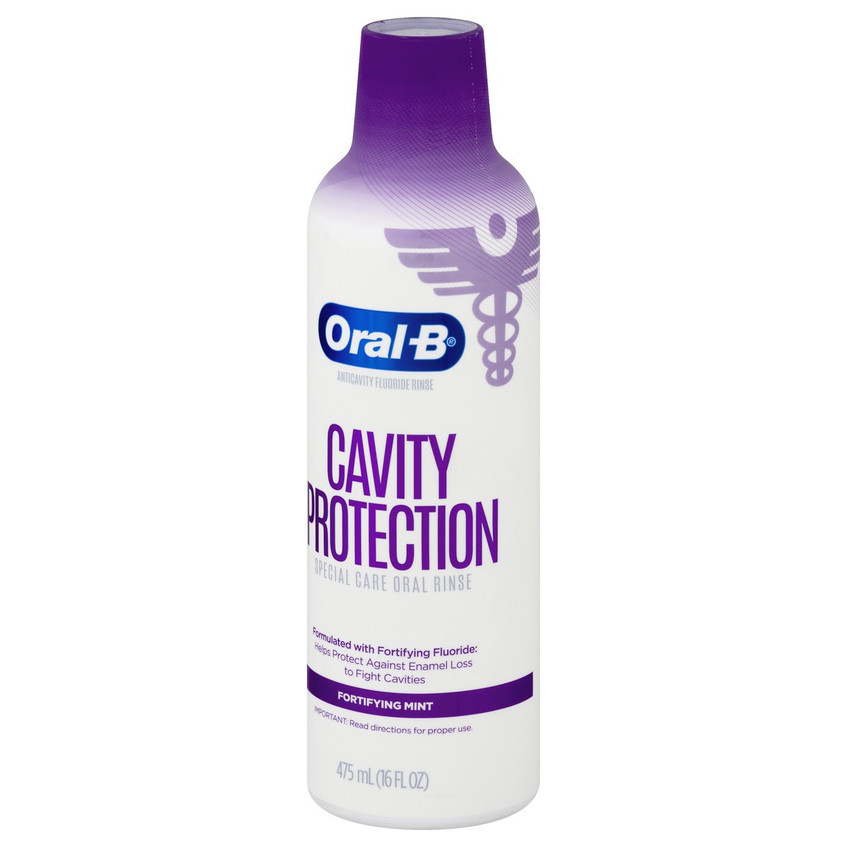 slide 3 of 8, Oral-B Cavity Protection Special Care Oral Rinse - Fortifying Mint, 16 fl oz