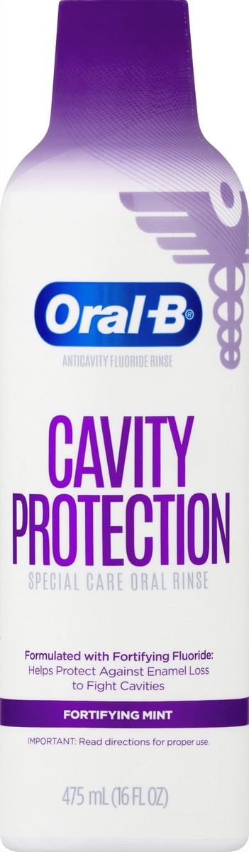 slide 7 of 8, Oral-B Cavity Protection Special Care Oral Rinse - Fortifying Mint, 16 fl oz