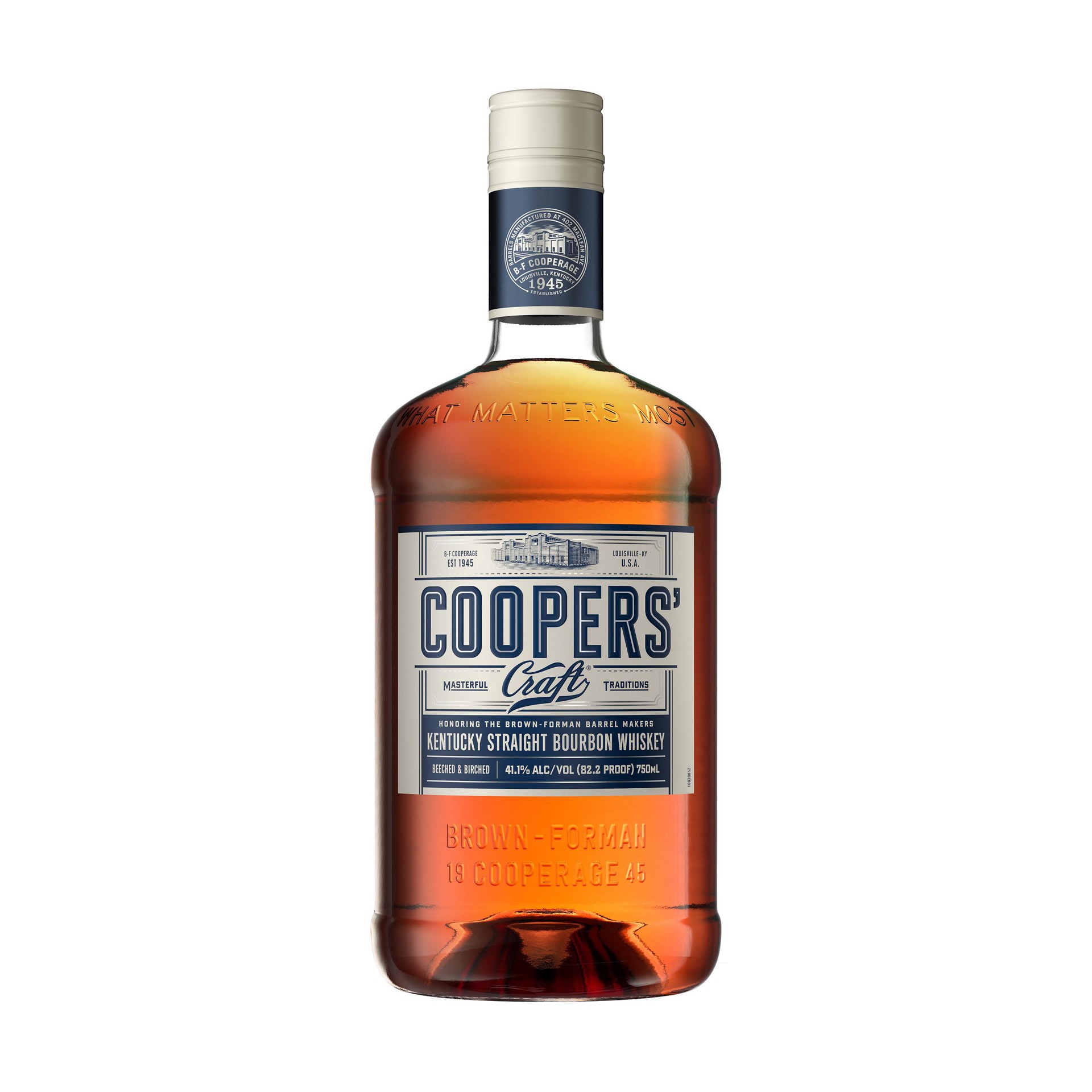 slide 1 of 5, Cooper's Craft Coopers'' Craft Kentucky Straight Bourbon Whiskey, 750 mL Bottle, 82.2 Proof, 750 ml