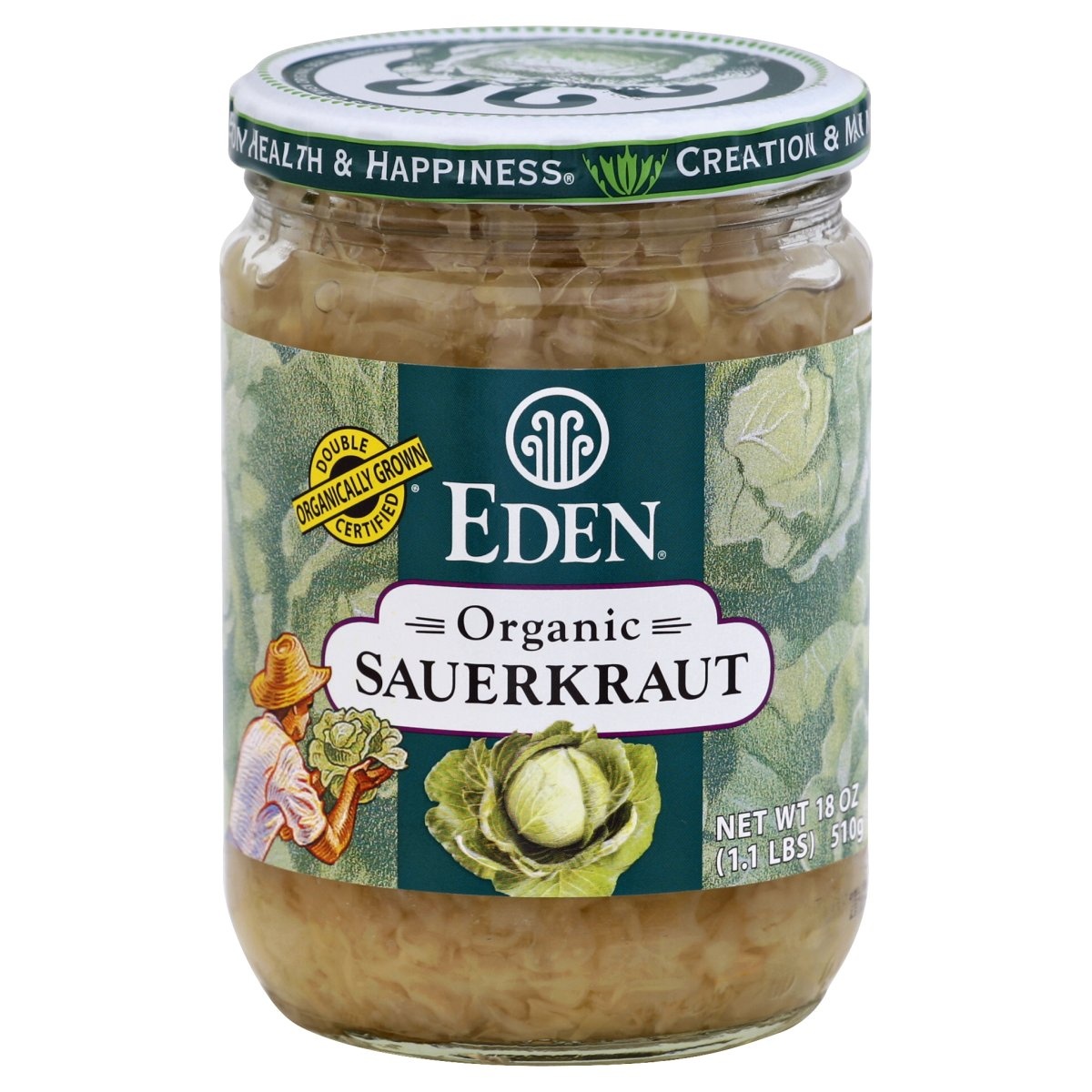 slide 1 of 1, Eden Foods Organic Sauerkraut, 18 oz