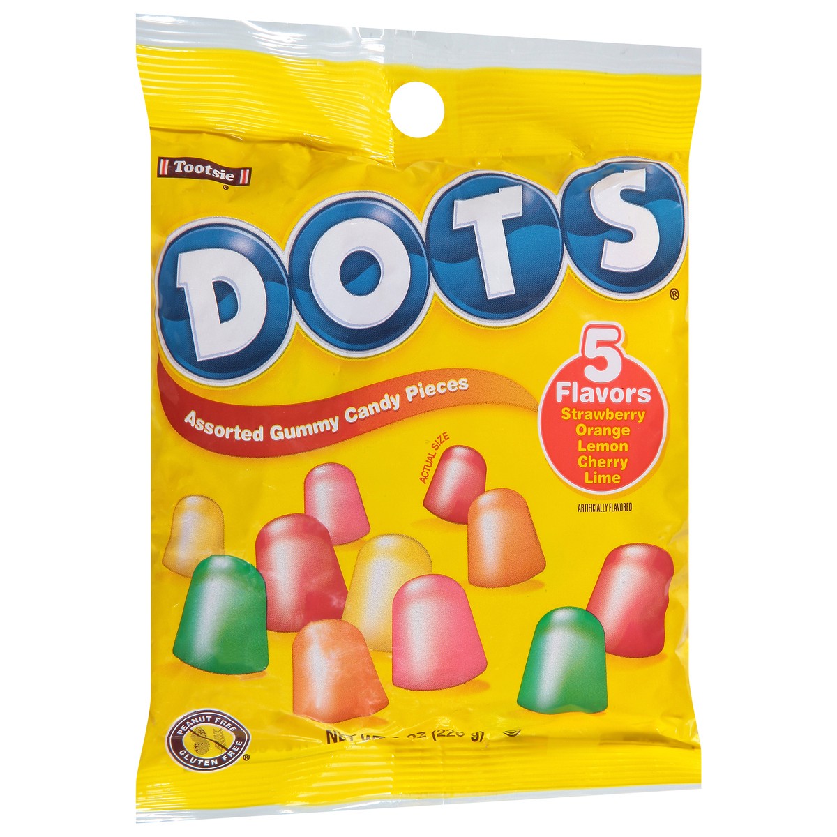 slide 3 of 9, DOTS Assorted Gummy Candy Pieces 8 oz, 8 oz
