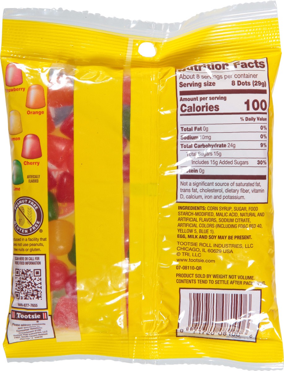 slide 7 of 9, DOTS Assorted Gummy Candy Pieces 8 oz, 8 oz