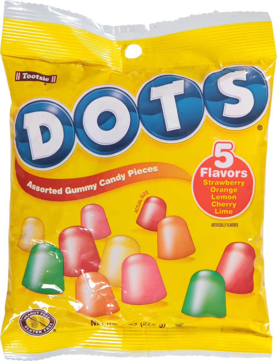 slide 5 of 9, DOTS Assorted Gummy Candy Pieces 8 oz, 8 oz
