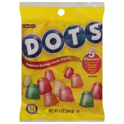 DOTS Assorted Gummy Candy Pieces 8 oz