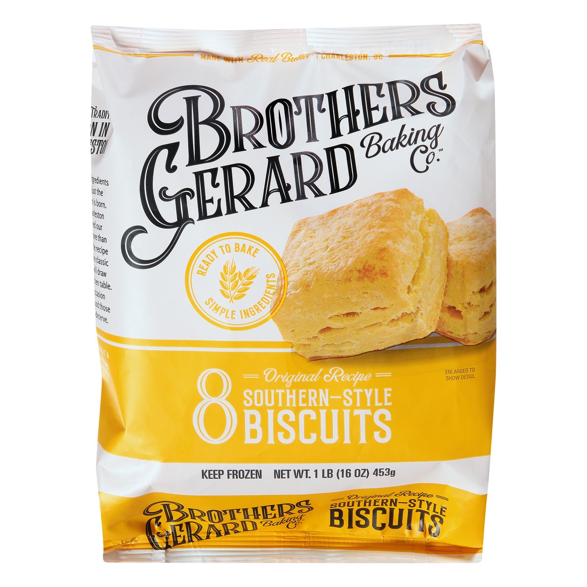 slide 1 of 9, Brothers Gerard Southern-Style Original Recipe Biscuits 8 ea, 8 ct