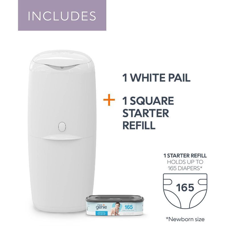 slide 9 of 17, Diaper Genie Compact Pail, 1 ct