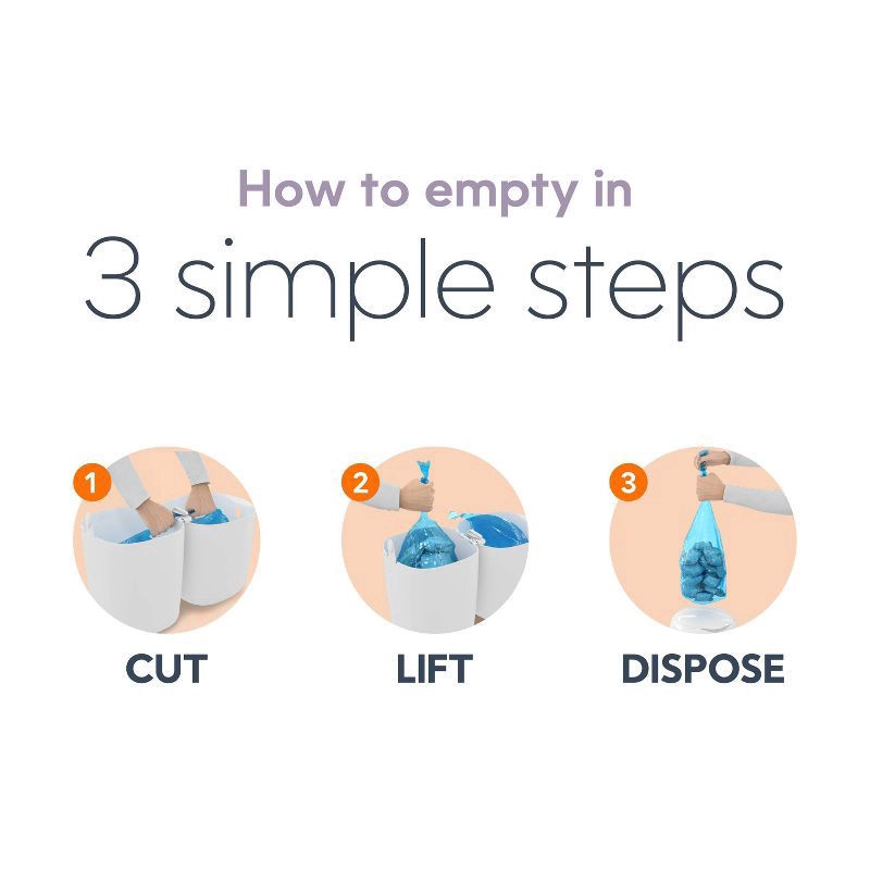 slide 6 of 17, Diaper Genie Compact Pail, 1 ct