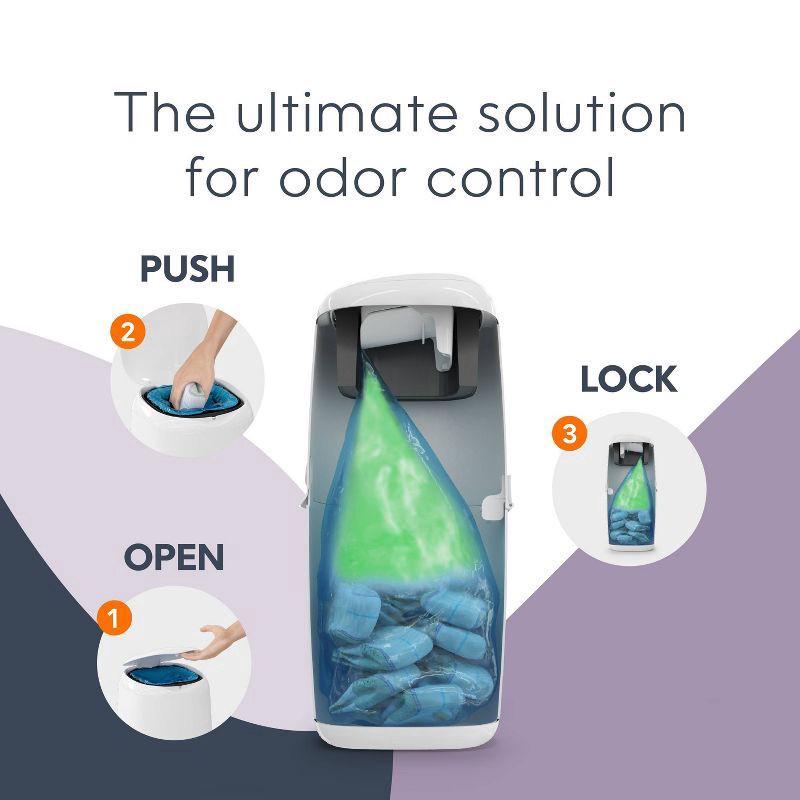 slide 17 of 17, Diaper Genie Compact Pail, 1 ct