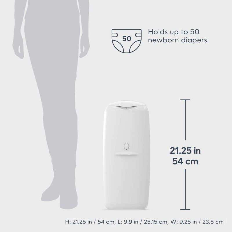 slide 10 of 17, Diaper Genie Compact Pail, 1 ct