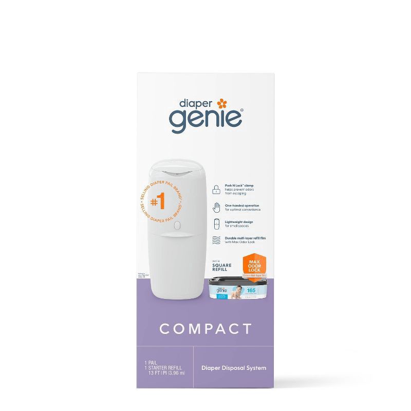 slide 1 of 17, Diaper Genie Compact Pail, 1 ct