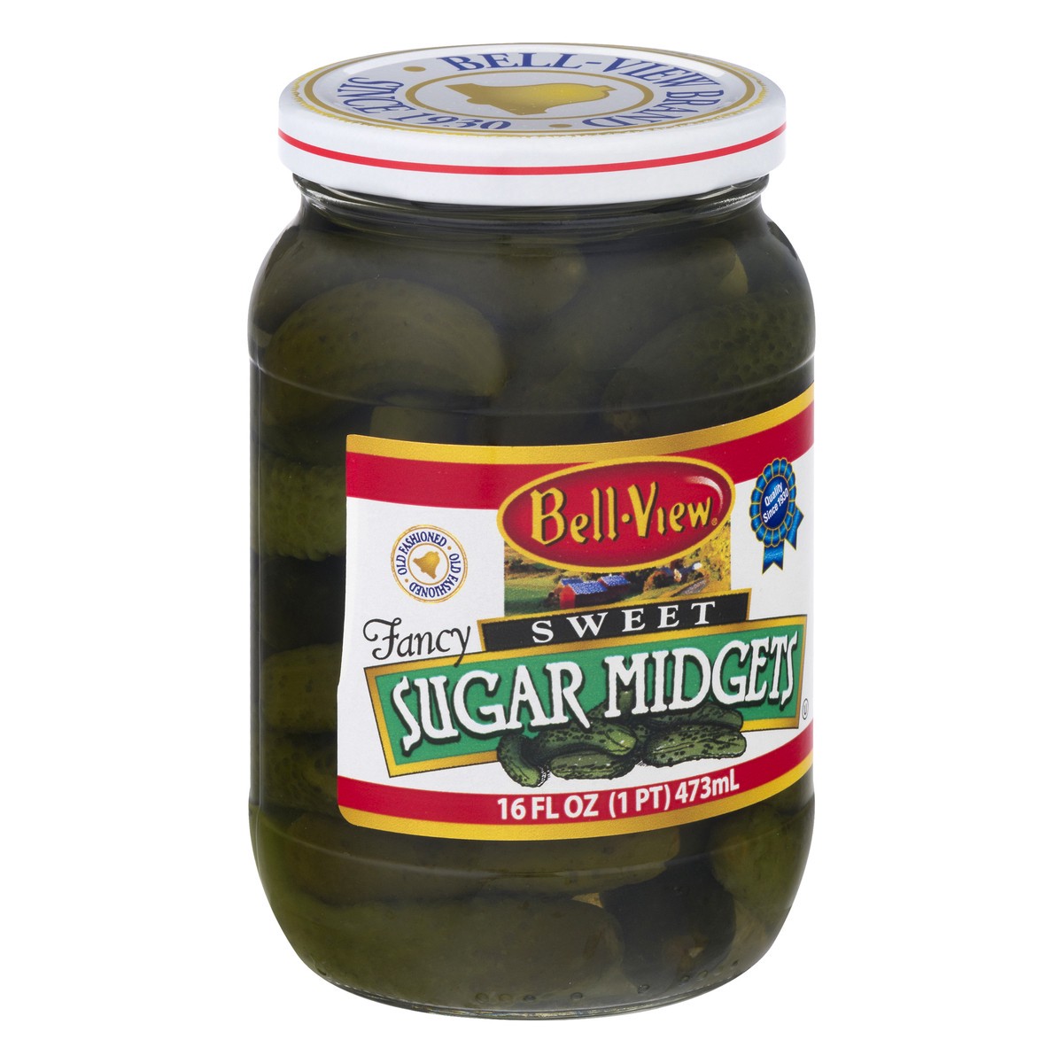 slide 10 of 13, Bell-View Bell- View Pickle Midget Sweet, 16 oz