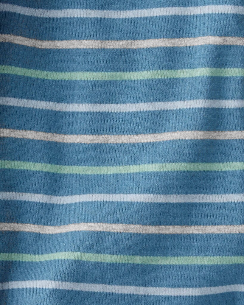 slide 4 of 5, Littleplanet Baby 3-Pack Organic Cotton Rib Bodysuits in Wildlife Print, Geo & Stripes Sweet Cream, Heather Grey, Blue 6M, 1 ct