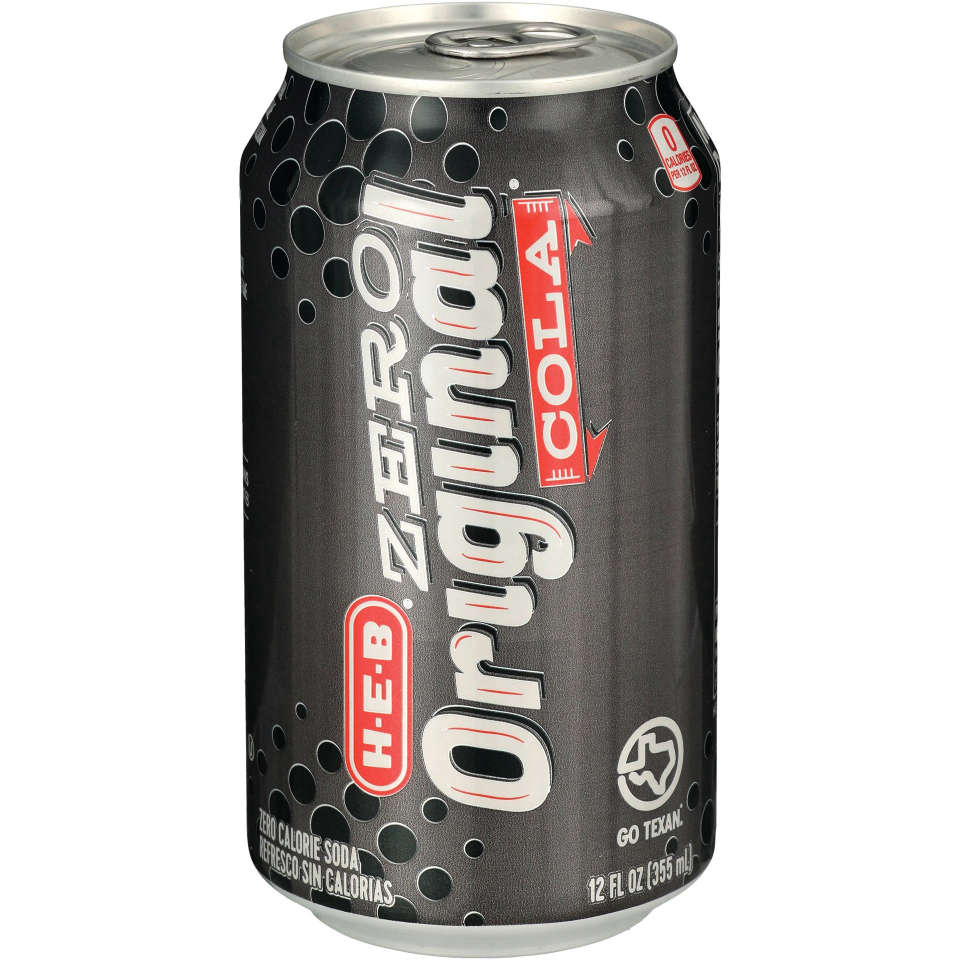 slide 1 of 1, H-E-B Zero Original Cola, 12 oz
