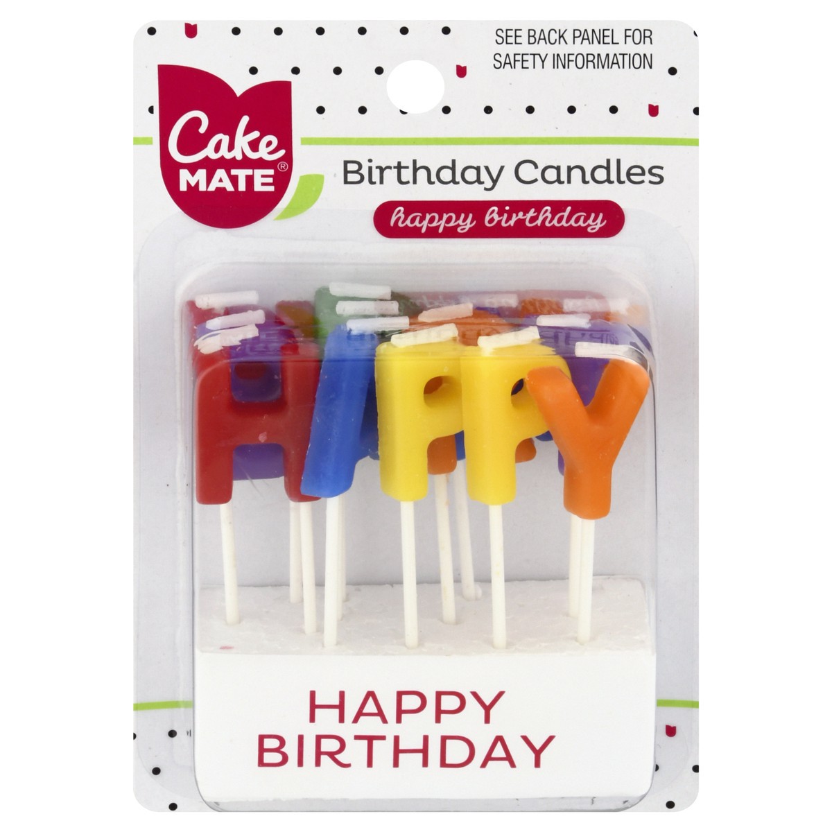slide 3 of 11, Cake Mate Happy Birthday Candles, 13 ct