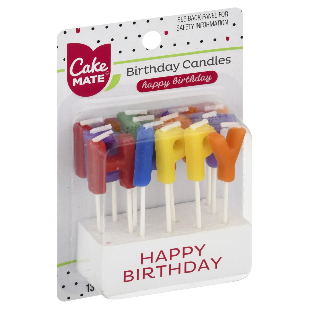 slide 5 of 11, Cake Mate Happy Birthday Candles, 13 ct
