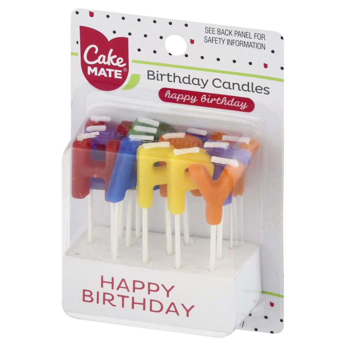 slide 9 of 11, Cake Mate Happy Birthday Candles, 13 ct