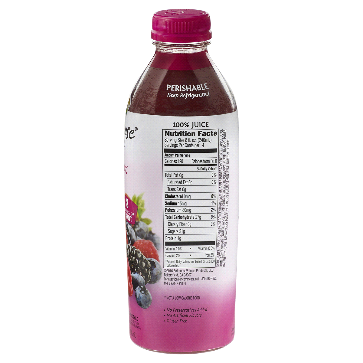 Bolthouse Farms Berry Boost Fruit Juice Smoothie 32 fl oz Shipt