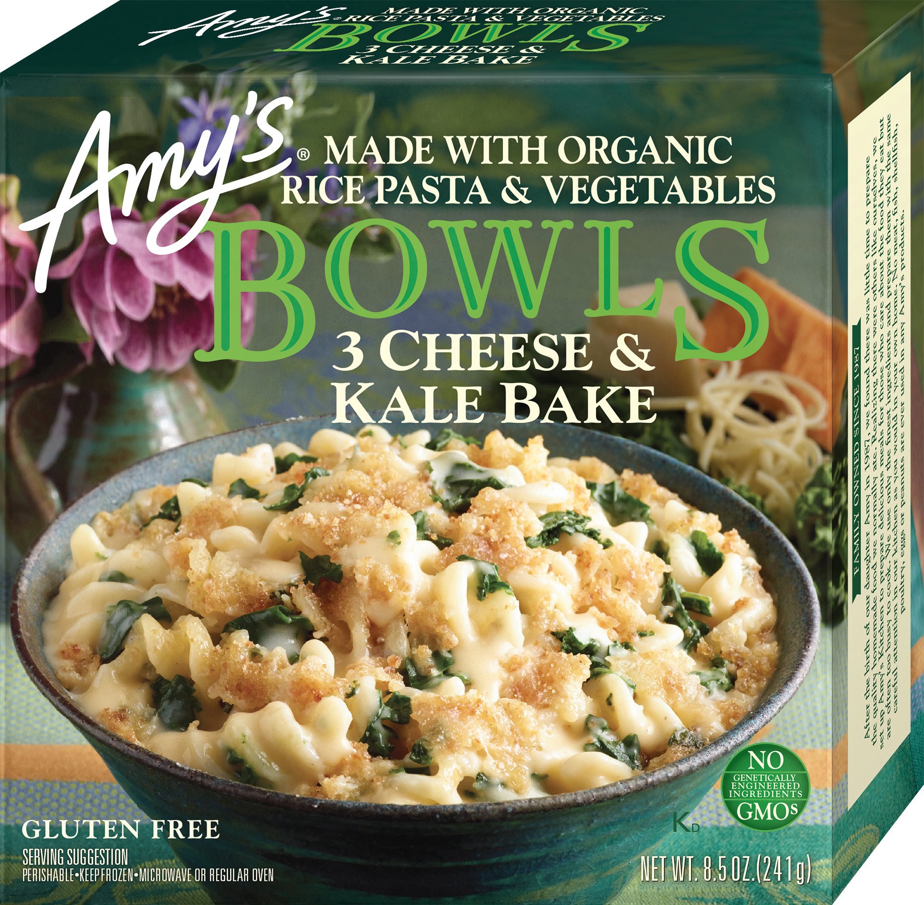 slide 1 of 7, Amy's Organic 3-cheese Kale Bake Bowl, 