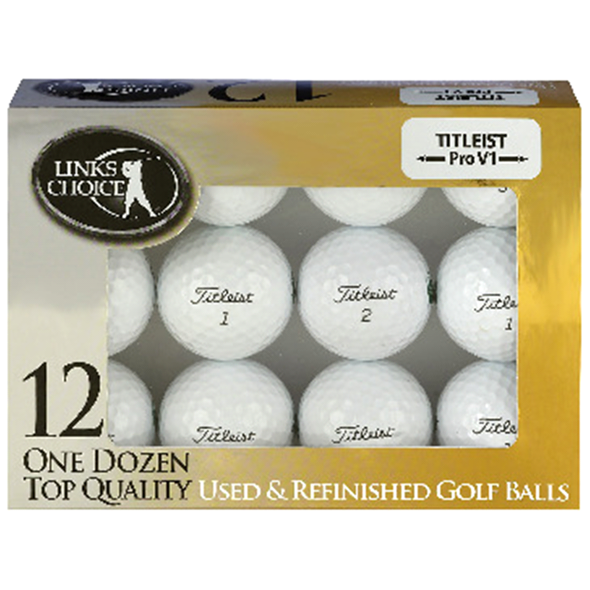 slide 1 of 1, Titleist Pro V1 Refinished 12-Golf Ball Pack, 12 ct