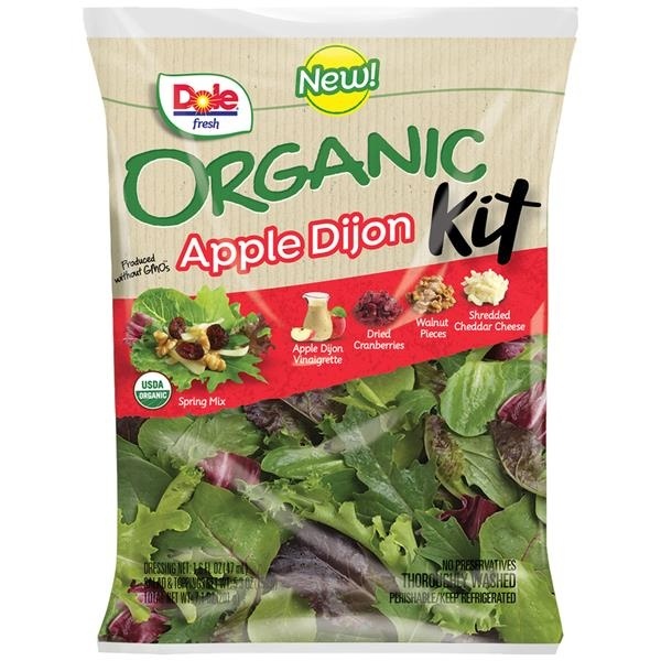 slide 1 of 1, Dole Organic Apple Dijon Salad Kit, 7.1 oz