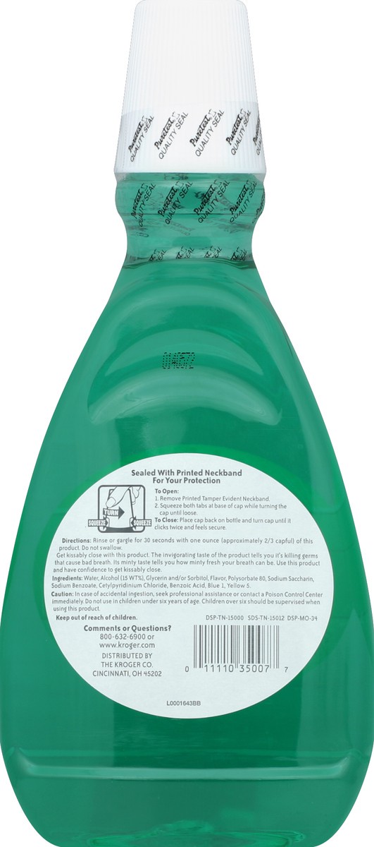 slide 3 of 3, Kroger Original Mint Mouthwash, 33.8 fl oz