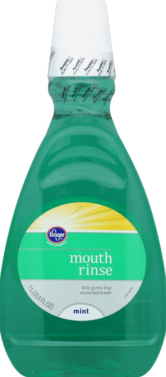 slide 1 of 3, Kroger Original Mint Mouthwash, 33.8 fl oz