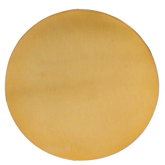 slide 1 of 1, Thirstystone Round Hammered Coaster - Gold, 1 ct