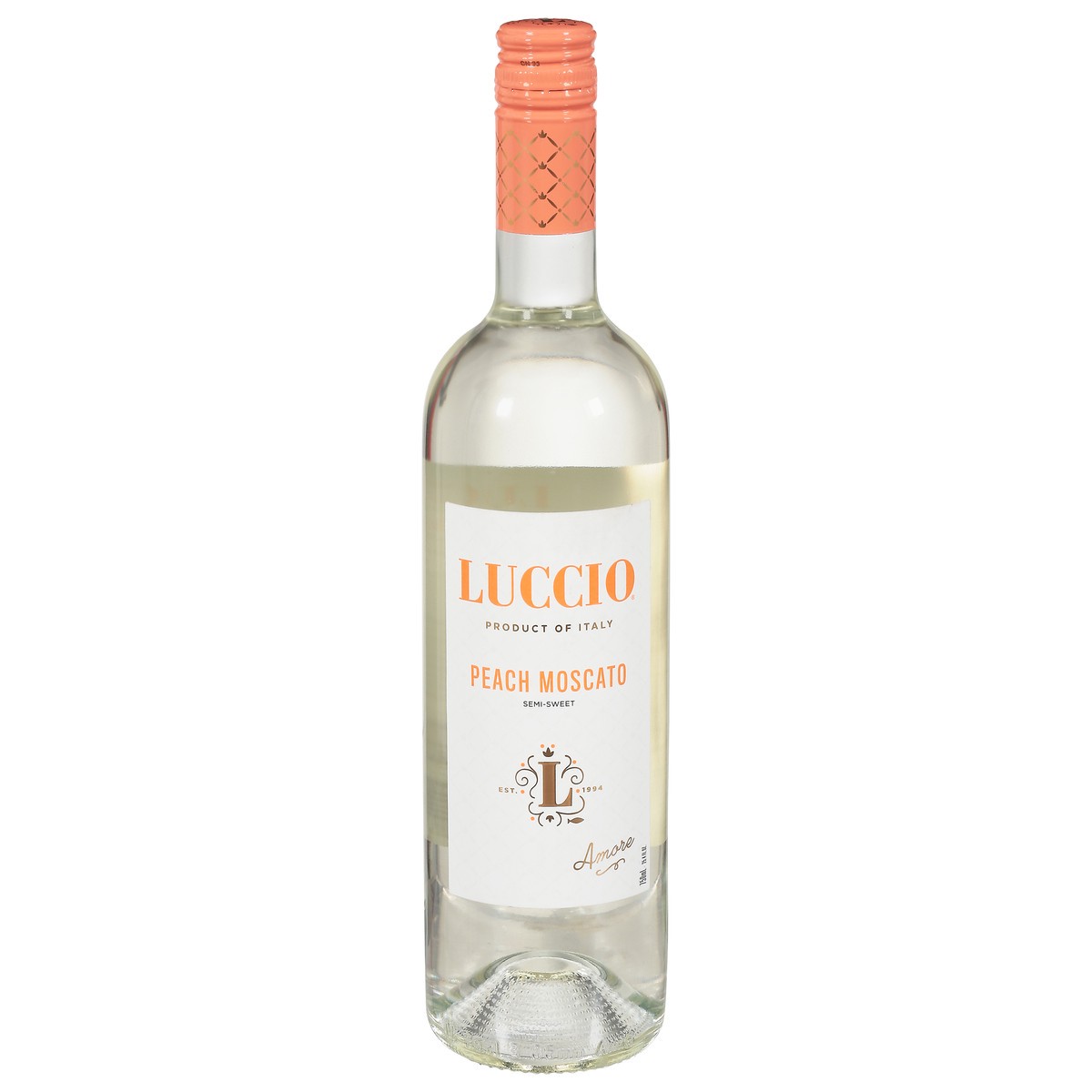 slide 1 of 9, Luccio Semi-Sweet Peach Moscato 25.4 fl oz, 25.4 fl oz