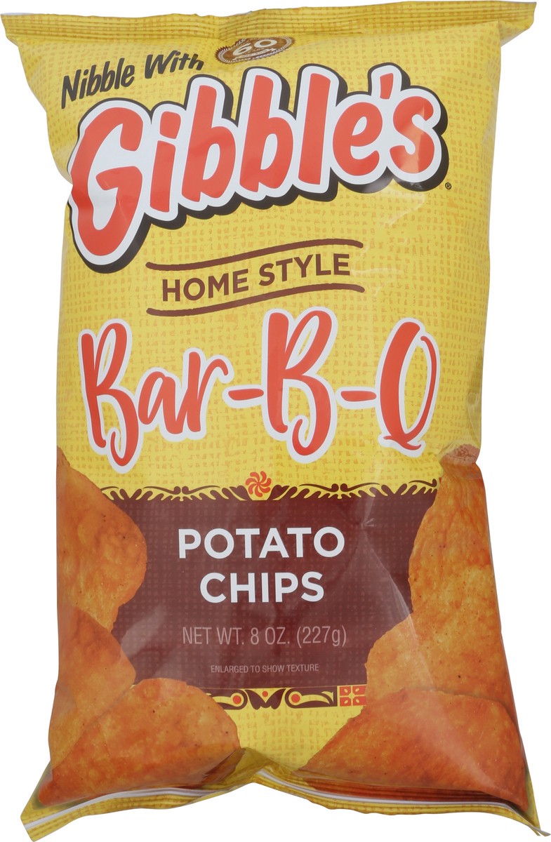 slide 10 of 13, Gibble's Home Style Bar-B-Q Potato Chips 8 oz, 8 oz
