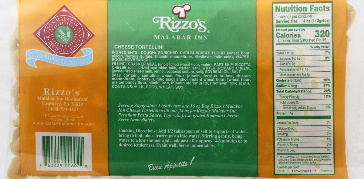 slide 2 of 10, Rizzo's Cheese Tortellini 16 oz, 16 oz