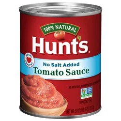 Hunt''s No Salt Added Tomato Sauce 29 oz