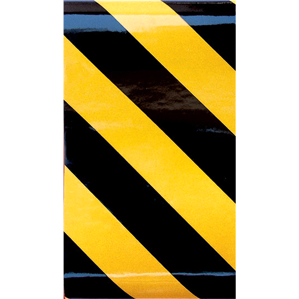 slide 1 of 1, Hillman Yellow and Black Reflective Tape, 1 ct