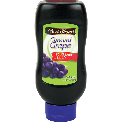 slide 1 of 1, Best Choice Grape Jelly Squeeze Bottle, 20 oz