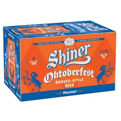 Shiner Oktoberfest Fall Seasonal Beer, Shiner Craft Beer, 6 Pack, 12 fl oz Cans, 5.7% ABV
