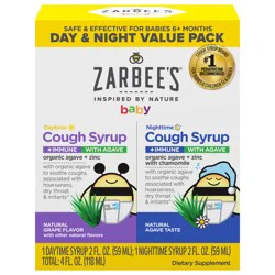 Zarbee''s Baby Day and Night Cough Syrup + Immune Pack, Grape, 4 Fl. Oz