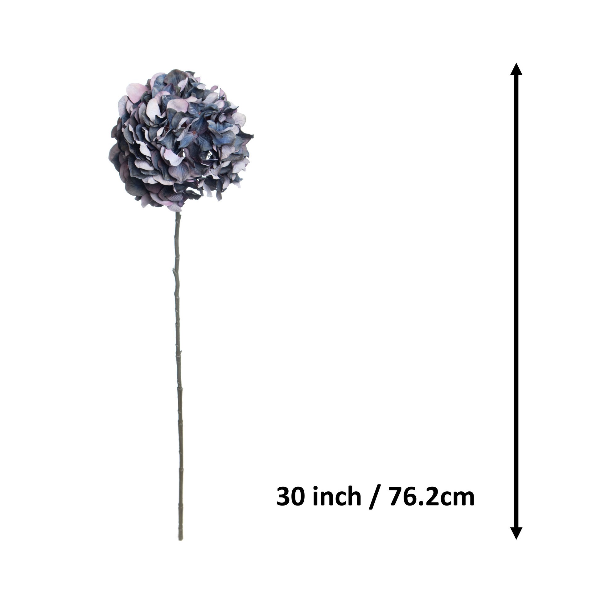 slide 2 of 3, 30" Dark Blue Hydrangea Stem By Ashland, 6 in x 6 in x 30 in