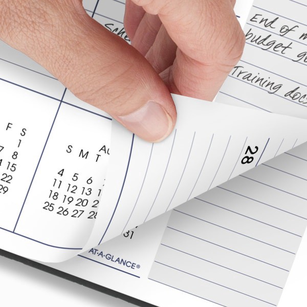 slide 10 of 10, 2024-2025 At-A-Glance Dayminder Academic Monthly Planner, 8-1/2"" X 11"", Charcoal, July To June, Ayc47045, 1 ct